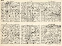 Waupaca County - Dayton, Union, Larrabee, Scandinavia, Little Wolf, Royalton, Wisconsin State Atlas 1930c